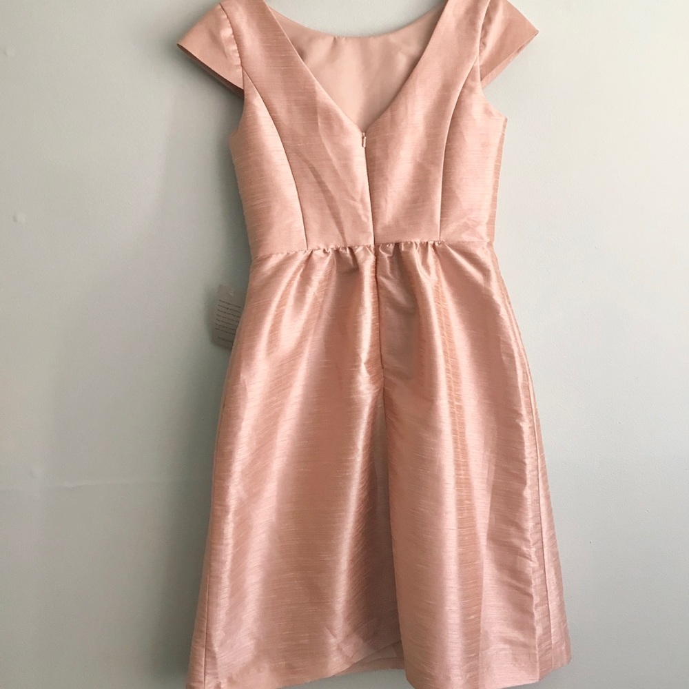 SOLD Alfred Sung Women's Pearl Pink Cocktail Dress - Picture 5 of 6